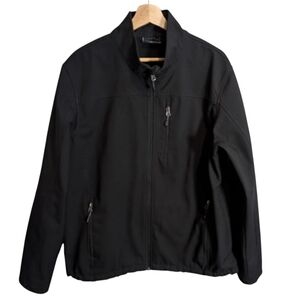 Swiss Tech Men's Weatherproof Mid Weight Black Jacket Size L (Size 42-44)